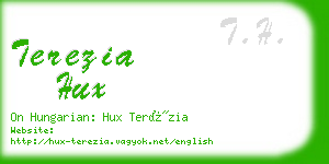 terezia hux business card